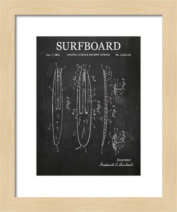 Surfboard Chalkboard Patent Us3323154a