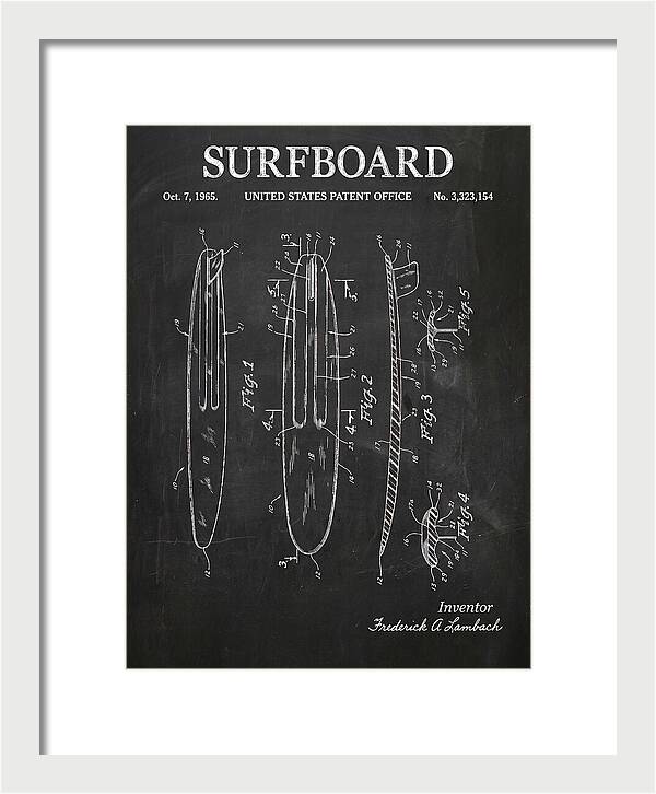 Surfboard Chalkboard Patent Us3323154a