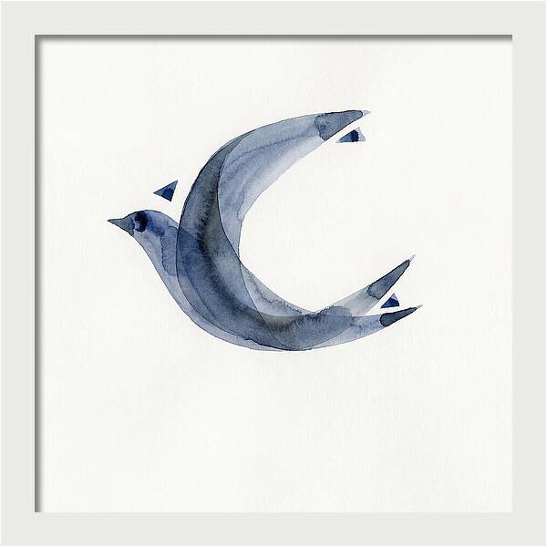Swallow In Minimalist Style