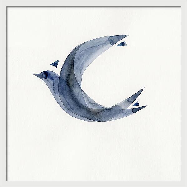 Swallow In Minimalist Style