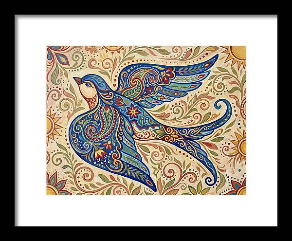 Swallow In Vibrant Patterns