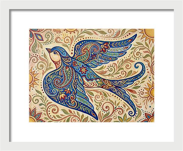 Swallow In Vibrant Patterns