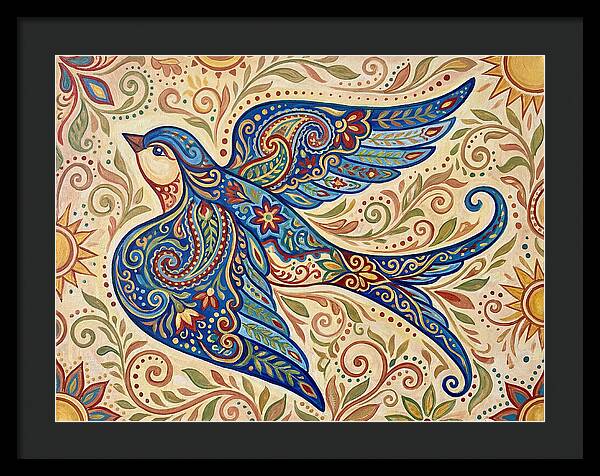Swallow In Vibrant Patterns