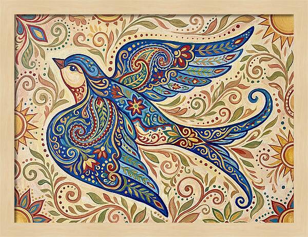 Swallow In Vibrant Patterns