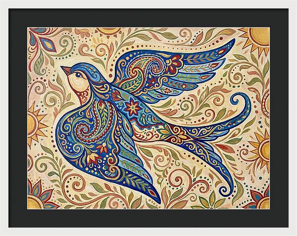 Swallow In Vibrant Patterns