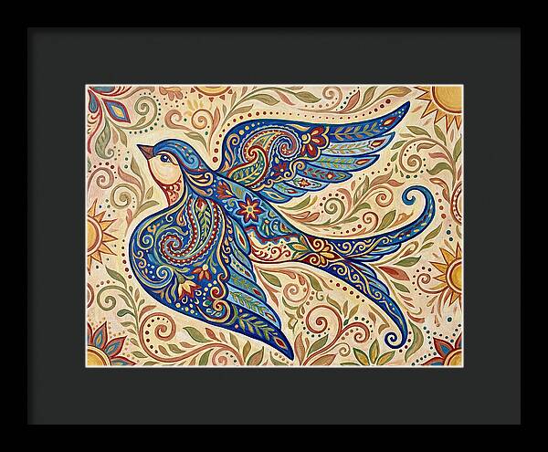 Swallow In Vibrant Patterns