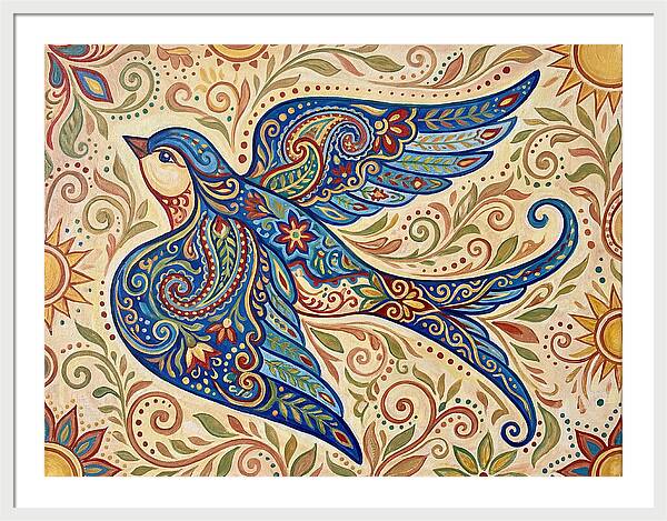 Swallow In Vibrant Patterns