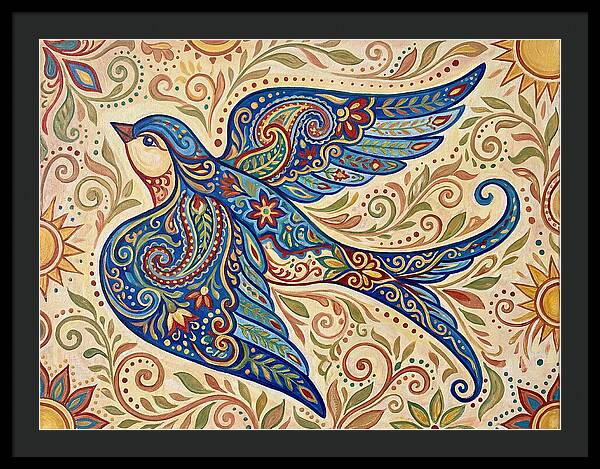 Swallow In Vibrant Patterns