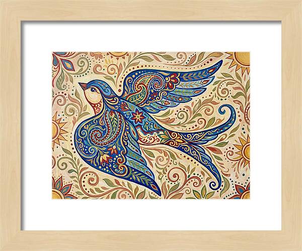 Swallow In Vibrant Patterns