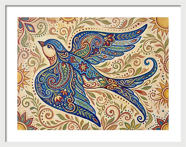 Swallow In Vibrant Patterns