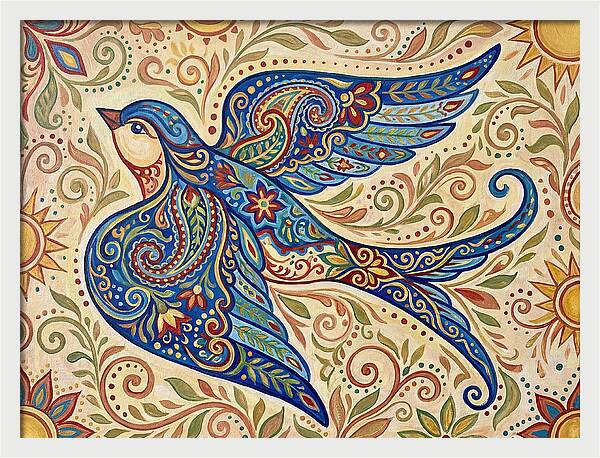 Swallow In Vibrant Patterns
