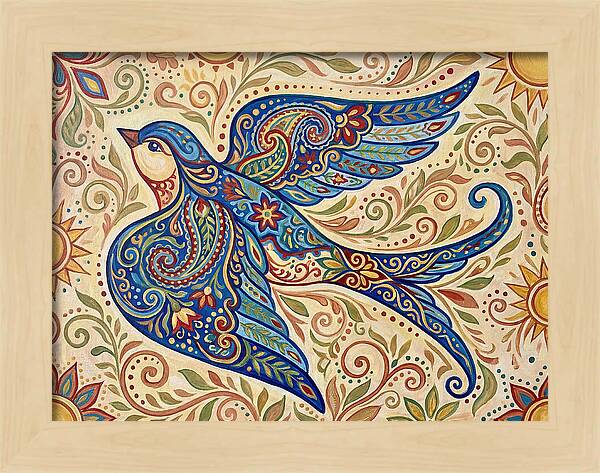 Swallow In Vibrant Patterns