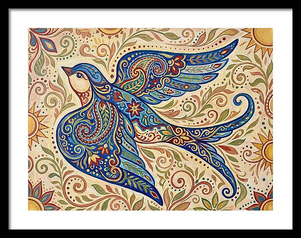 Swallow In Vibrant Patterns