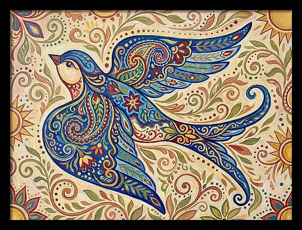 Swallow In Vibrant Patterns