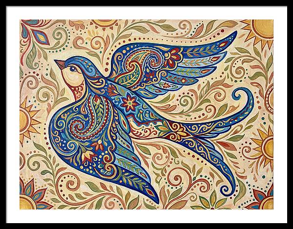 Swallow In Vibrant Patterns
