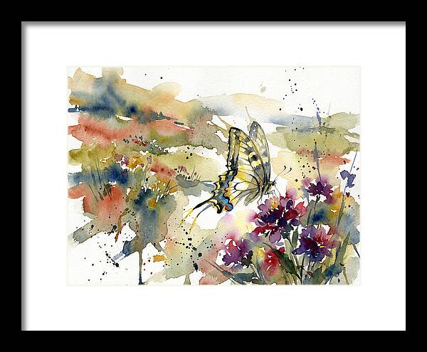 Swallowtail Butterfly Among Blossoms
