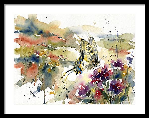 Swallowtail Butterfly Among Blossoms
