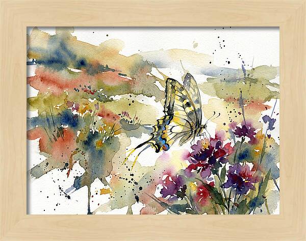 Swallowtail Butterfly Among Blossoms