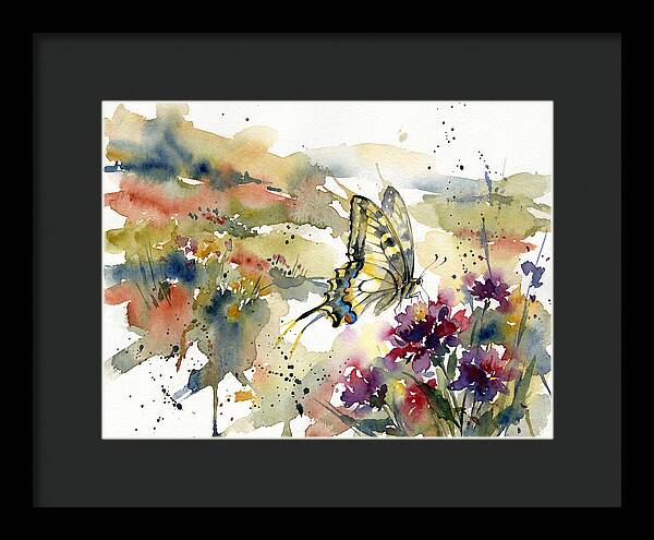 Swallowtail Butterfly Among Blossoms