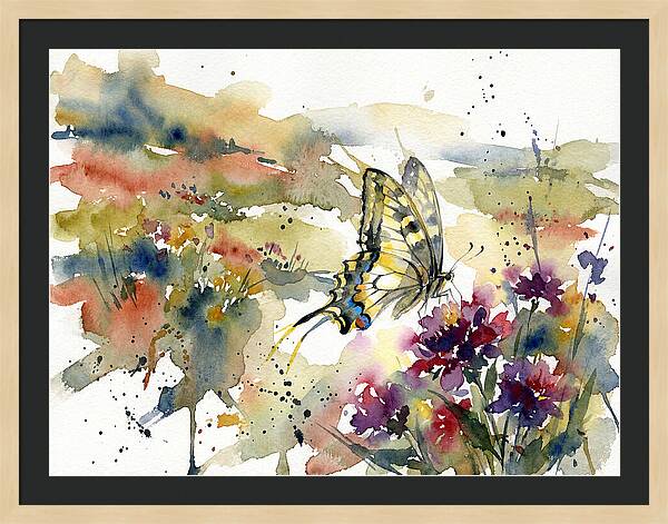 Swallowtail Butterfly Among Blossoms