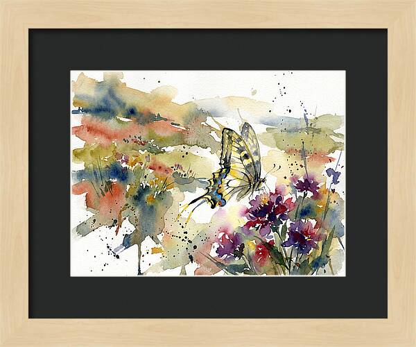 Swallowtail Butterfly Among Blossoms