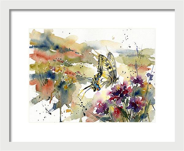 Swallowtail Butterfly Among Blossoms