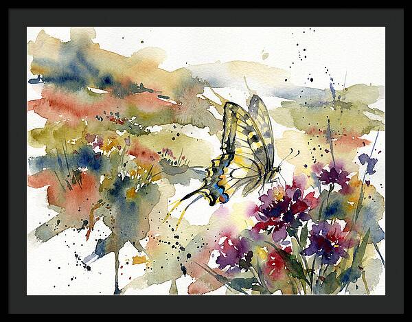Swallowtail Butterfly Among Blossoms