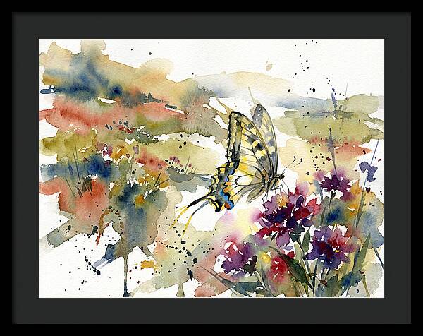 Swallowtail Butterfly Among Blossoms
