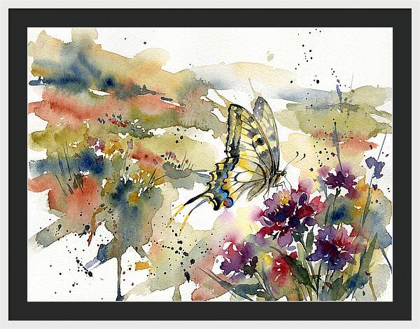 Swallowtail Butterfly Among Blossoms