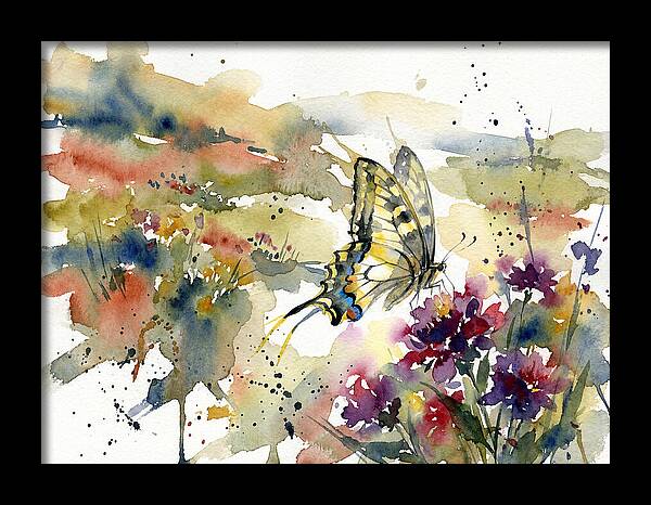 Swallowtail Butterfly Among Blossoms