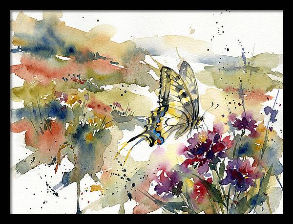 Swallowtail Butterfly Among Blossoms