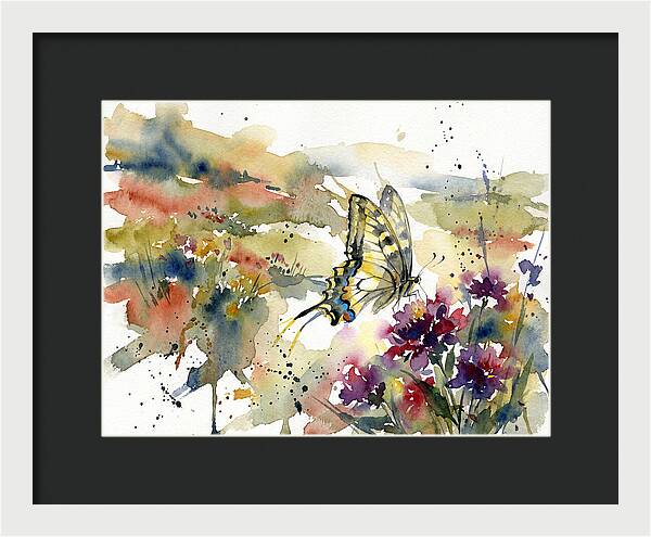 Swallowtail Butterfly Among Blossoms