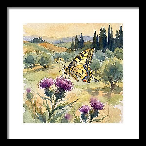 Swallowtail Butterfly In Bloom