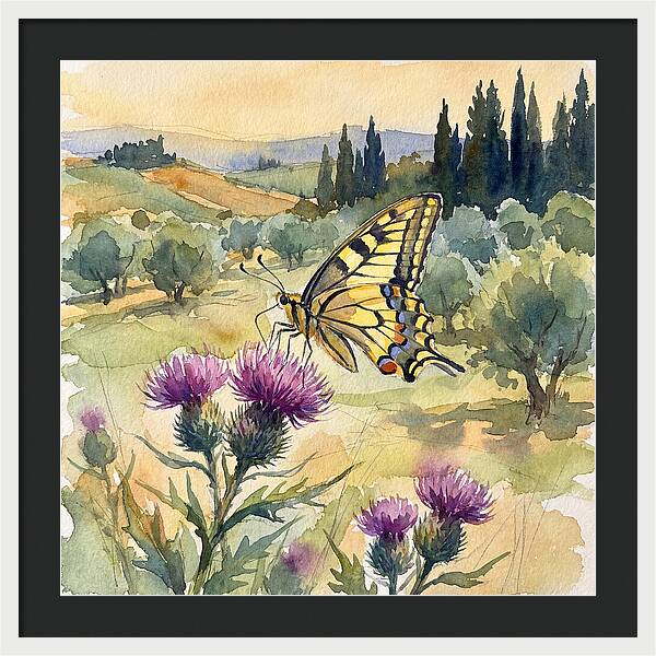 Swallowtail Butterfly In Bloom