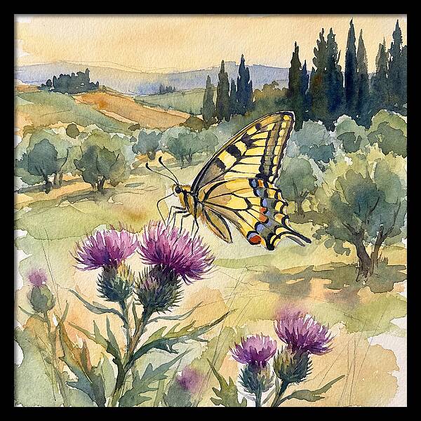 Swallowtail Butterfly In Bloom