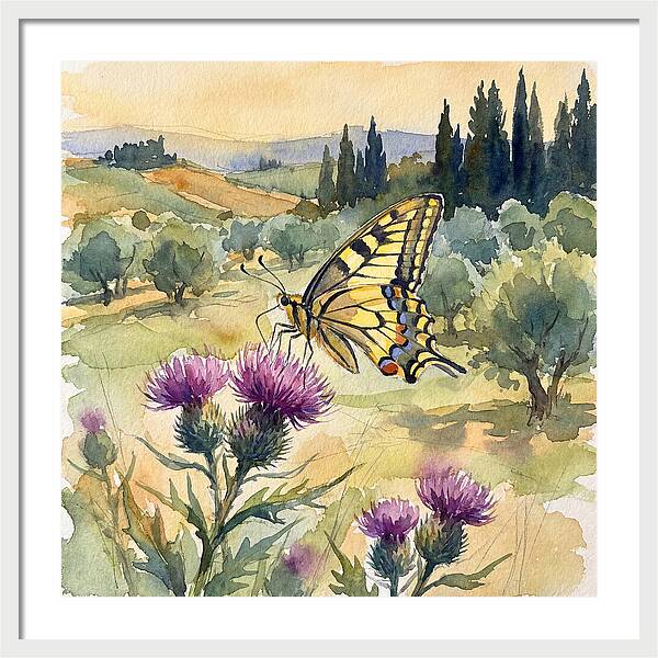 Swallowtail Butterfly In Bloom