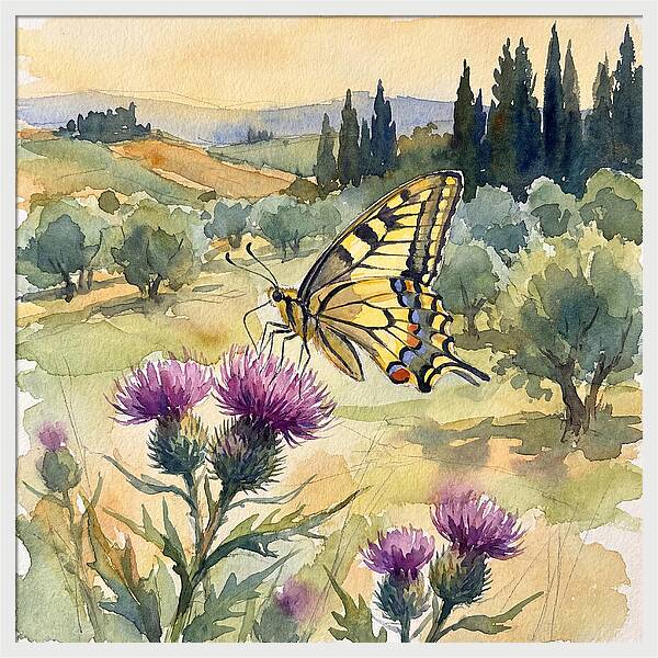 Swallowtail Butterfly In Bloom