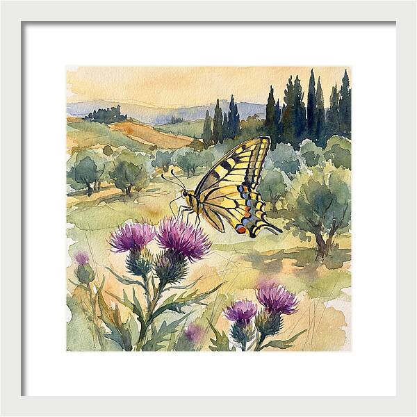 Swallowtail Butterfly In Bloom