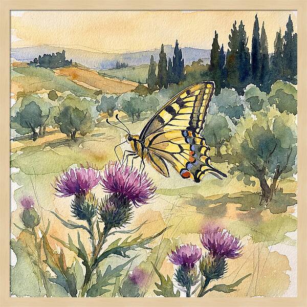 Swallowtail Butterfly In Bloom