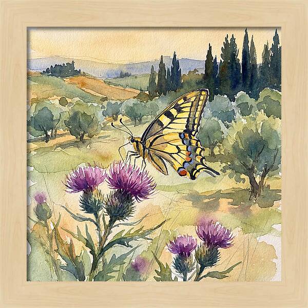 Swallowtail Butterfly In Bloom
