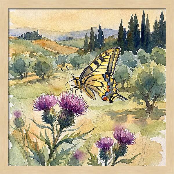 Swallowtail Butterfly In Bloom