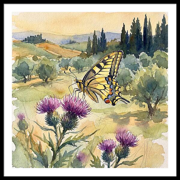 Swallowtail Butterfly In Bloom