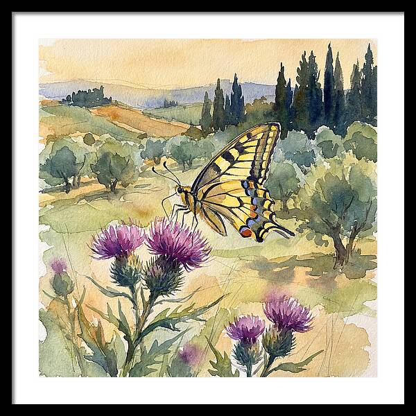 Swallowtail Butterfly In Bloom
