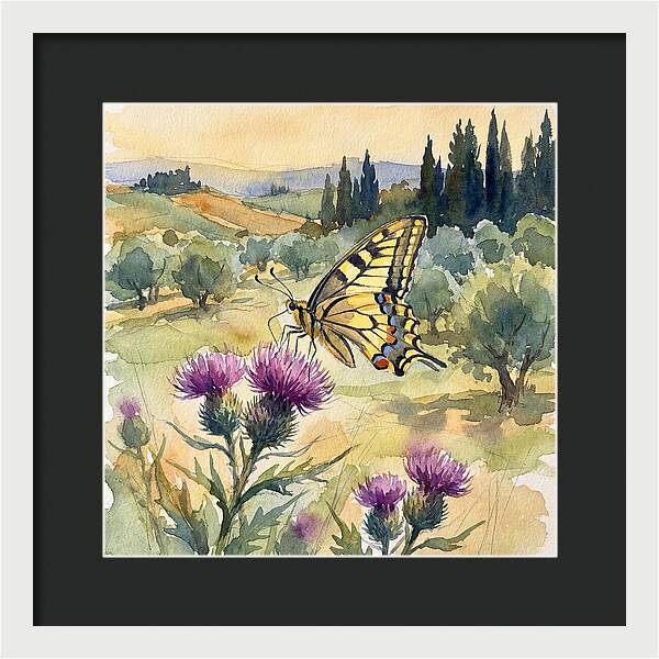 Swallowtail Butterfly In Bloom