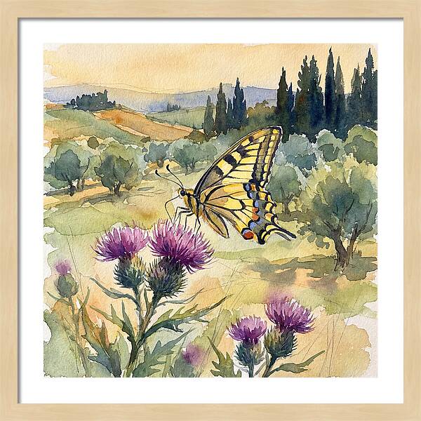 Swallowtail Butterfly In Bloom