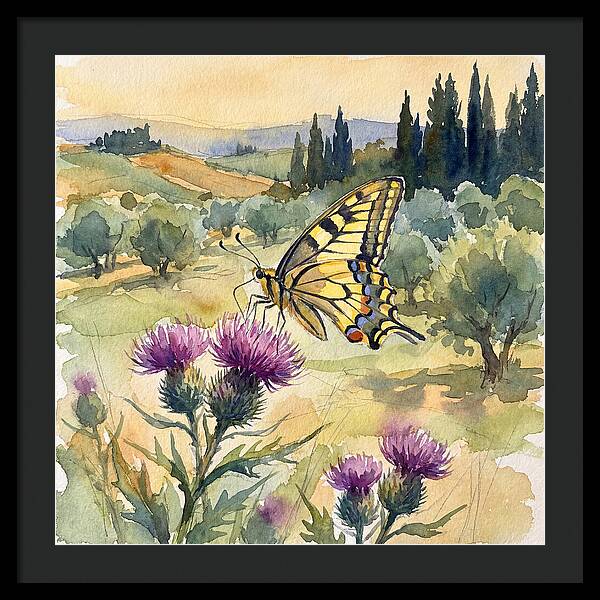 Swallowtail Butterfly In Bloom