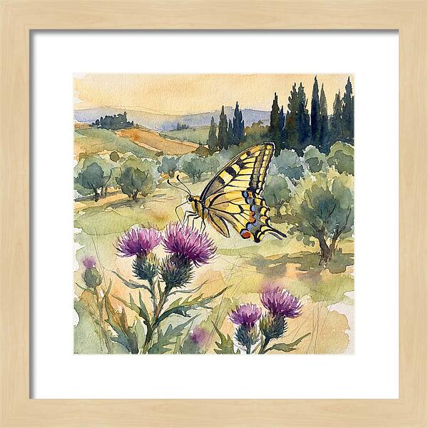Swallowtail Butterfly In Bloom