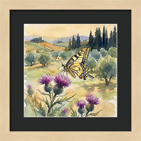 Swallowtail Butterfly In Bloom