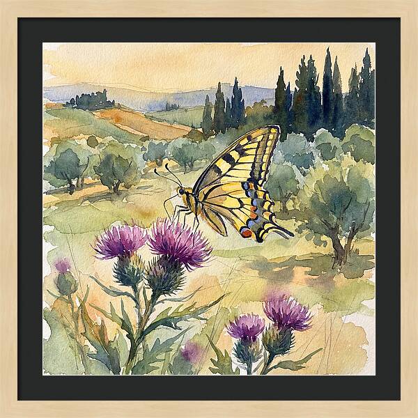 Swallowtail Butterfly In Bloom