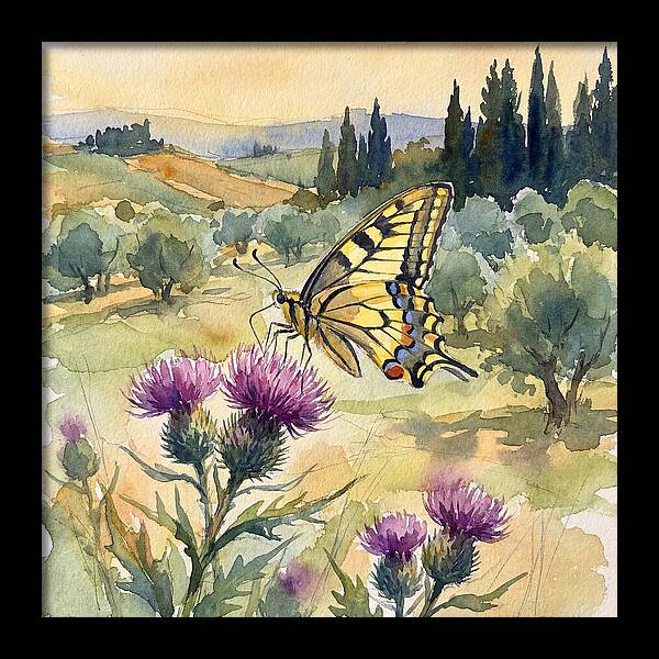 Swallowtail Butterfly In Bloom